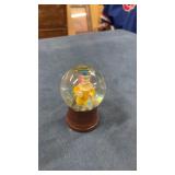 Mini clown snow globe