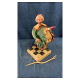 1994 handmade woman dancing statue