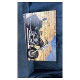 Hard board motorcycle wall art