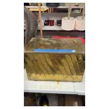 Brass wood box