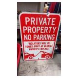 Private property sign