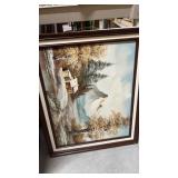 Signed framed painting
