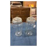 Glass jars with lids