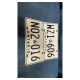 Ontario license plates