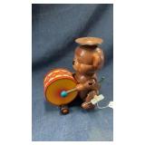 Vintage wind up toy bear