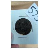 17th-century Spanish Maravedis copper coin