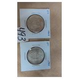 1964 &65 .50 cent coins