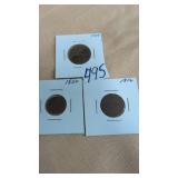 1800's copper Pfennig coins