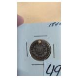 1840 British India 1/4 Rupee coin