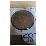 1964 silver dollar coin