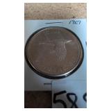 1967 silver dollar coin