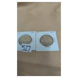 2-1964 Canadian 50-cent coin 80% silver