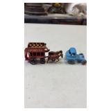 1970 Lipton tea horse/ wagon & blue truck