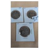 3- 1969 Canadian 50-cent coin