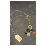 Bohemian style pendant/ beads on necklace