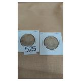 2- 1960 Canadian 50-cent coin