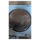 1967 Canadian silver dollar