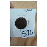1766 copper Duit coin