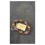 Purple beads bracelet