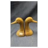 Brass duck bookends