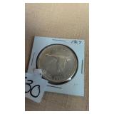 1967 Canadian 'Goose' Silver Dollar,80% silver