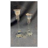 Glass candle holders