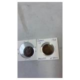1864 & 1910 Canada Pennieï¿½s