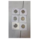 6 George V Canada nickels