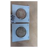 1963 Canadian 50 cent coins