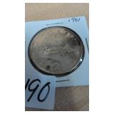 1961 Canadian silver dollar