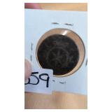 copper Pfennig coin
