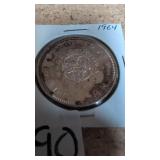 1964 silver Canadian dollar coin
