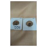 2 1967 Canadian Quarters