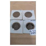 1974 1976 & 1952-2002 Canadian 50-cent coins