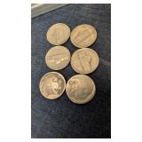 United States 2 buffalo Nickles&  Jefferson 5