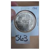 1966 Canadian Silver Dollar'Voyageur'