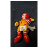 McDonald's plush toy is a 2002 Ronald McDonald