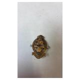 1940 brass princess of wales pin