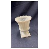 Milk glass planter