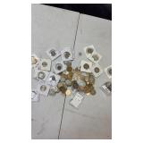 Assorted international coins