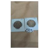 1961 & 62 Canadian half dollars