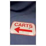 Vintage metal golf course sign