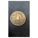1917  Standing Liberty Quarter, 90% silver