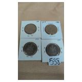 4- Canadian 50 Cent coins 1982,1985 & 1984