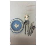 Wedgwood plate& misc