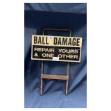Vintage golf course sign