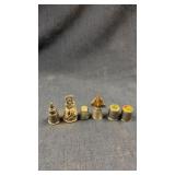 6 metal souvenir USA thimbles
