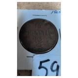 1865 Finland 10 Penniï¿½