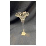 Crystal fluted candle holder