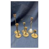 Brass candle holders